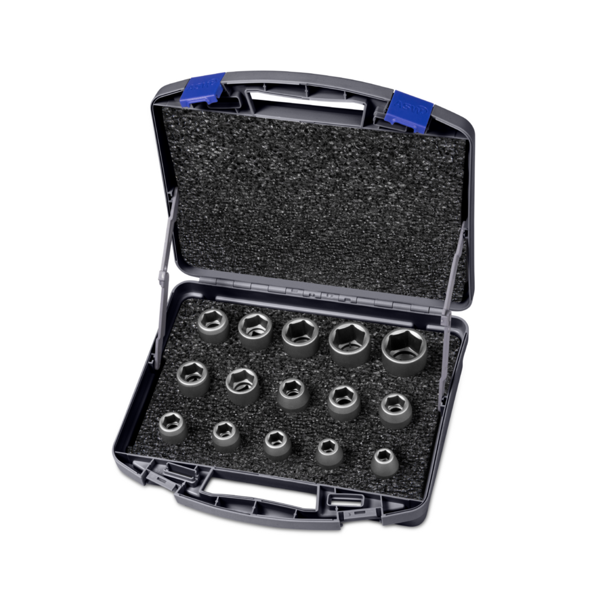 Set chei tubulare de impact 1/2" ASW - 15 piese