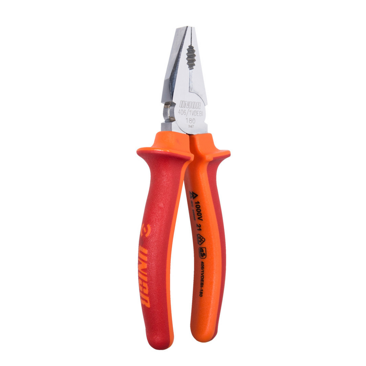 1000V insulated combination pliers with bimaterial handle Unior