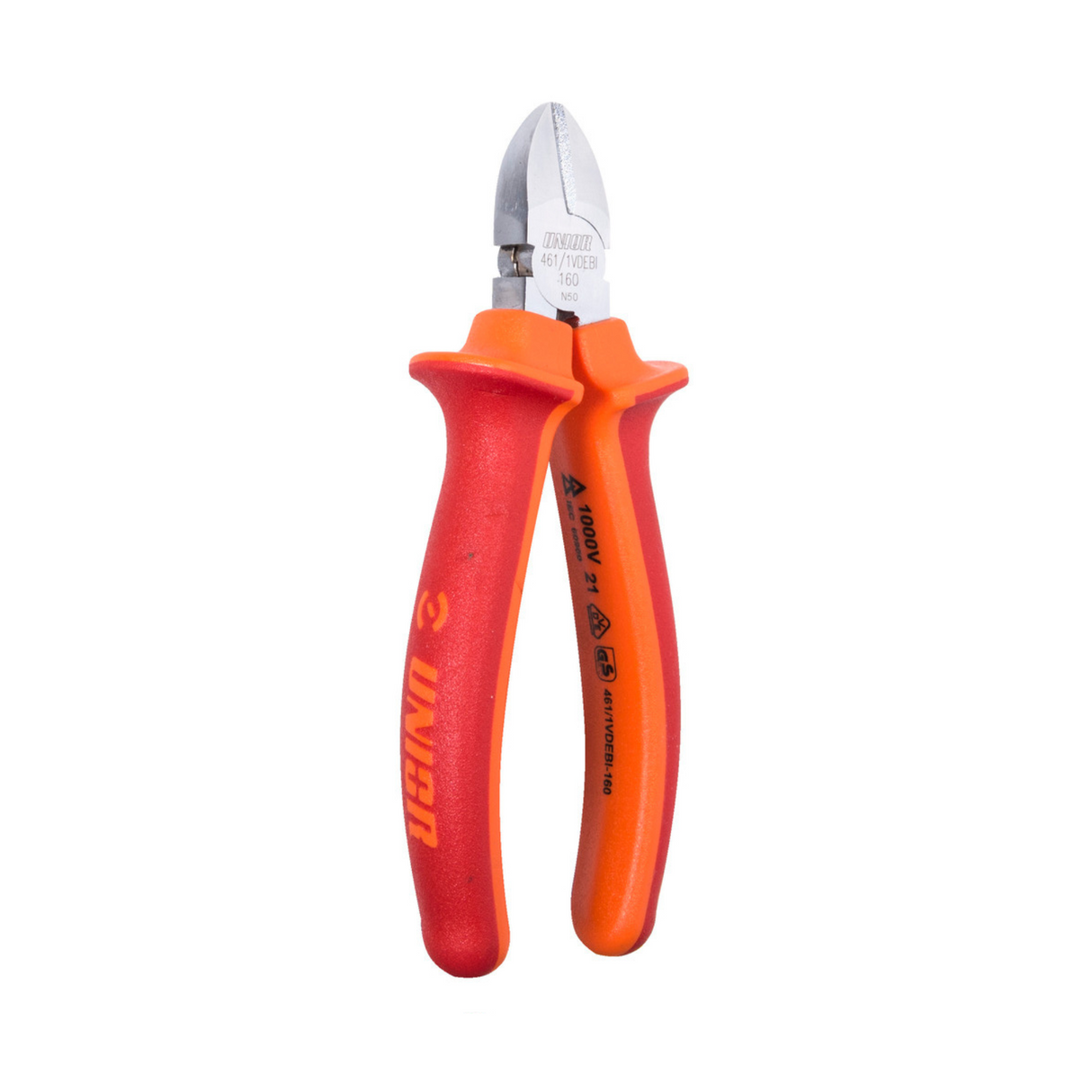 1000V insulated side cutter pliers with bi-material handle Unior