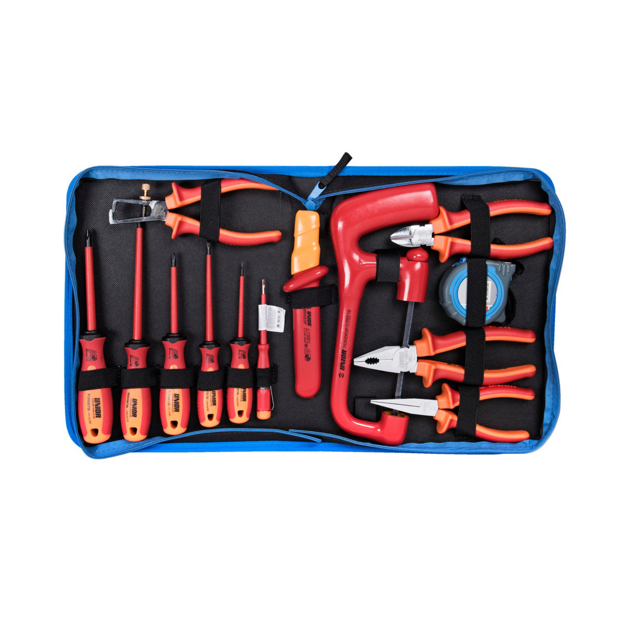 Set de scule izolate la 1000V Unior - 13 piese