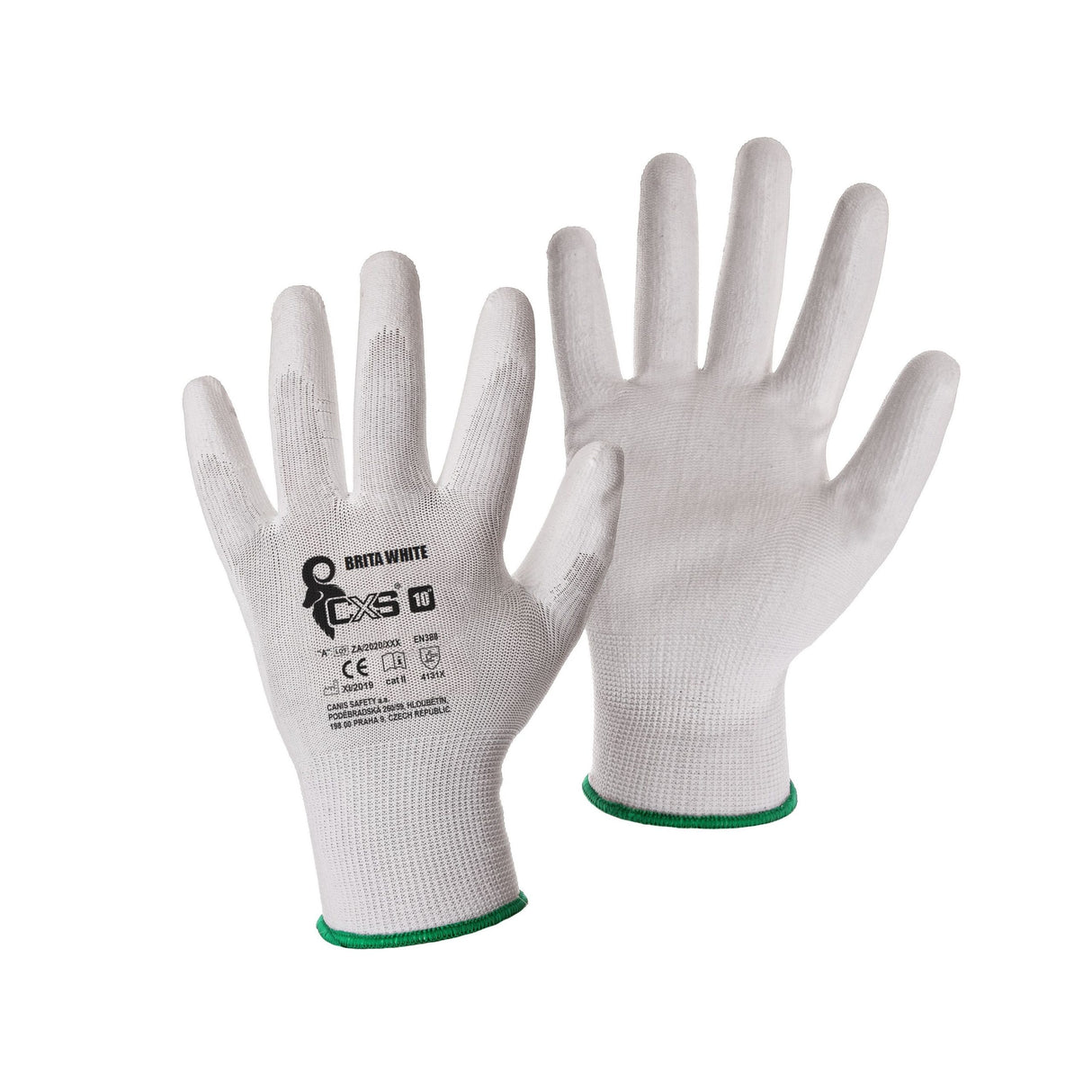 Manusi de lucru Brita - Alb/Negru