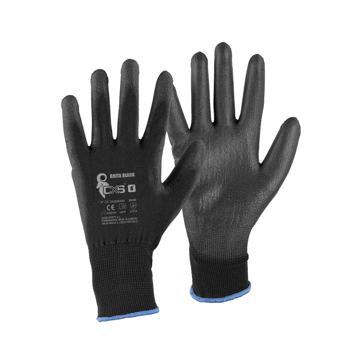 Manusi de lucru Brita - Alb/Negru