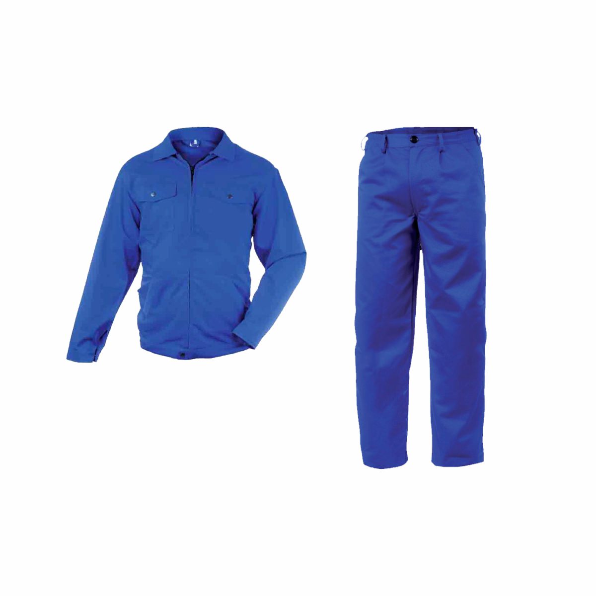 Salopeta de lucru Mecano cu pantaloni talie - 245 g/m2, Albastru