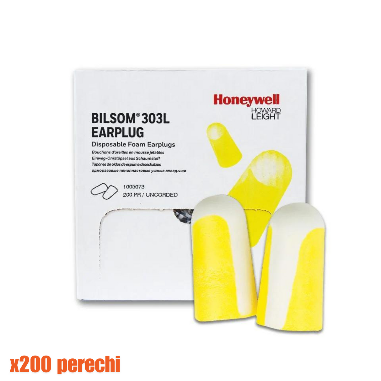 Antifoane interne Honeywell Bilsom 303 - Cutie 200 de perechi