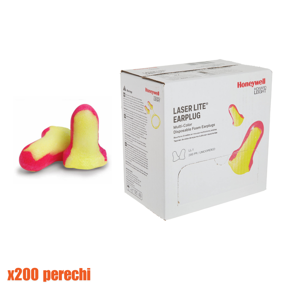 Antifoane interne Honeywell Laser Lite - Cutie 200 de perechi