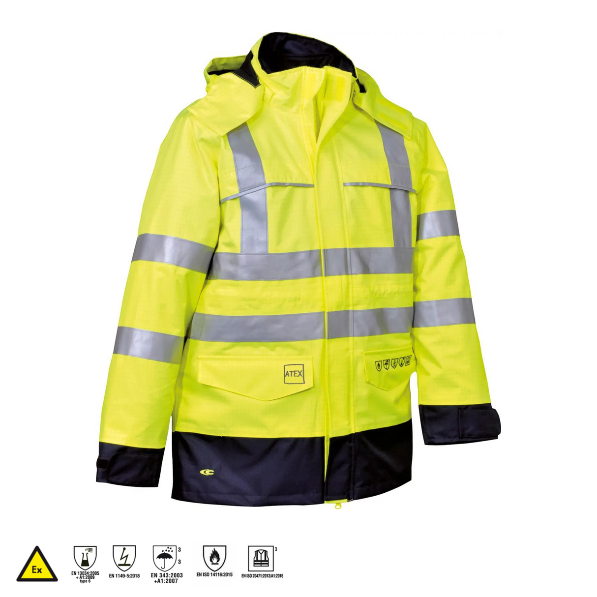 Jacheta 2 in 1 ignifugata multi-norma de inalta vizibilitate St. Petersburg