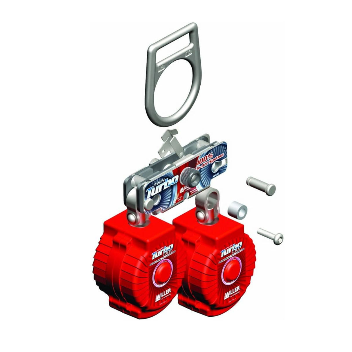 Opritor de cadere autoretractabil Twin Turbo