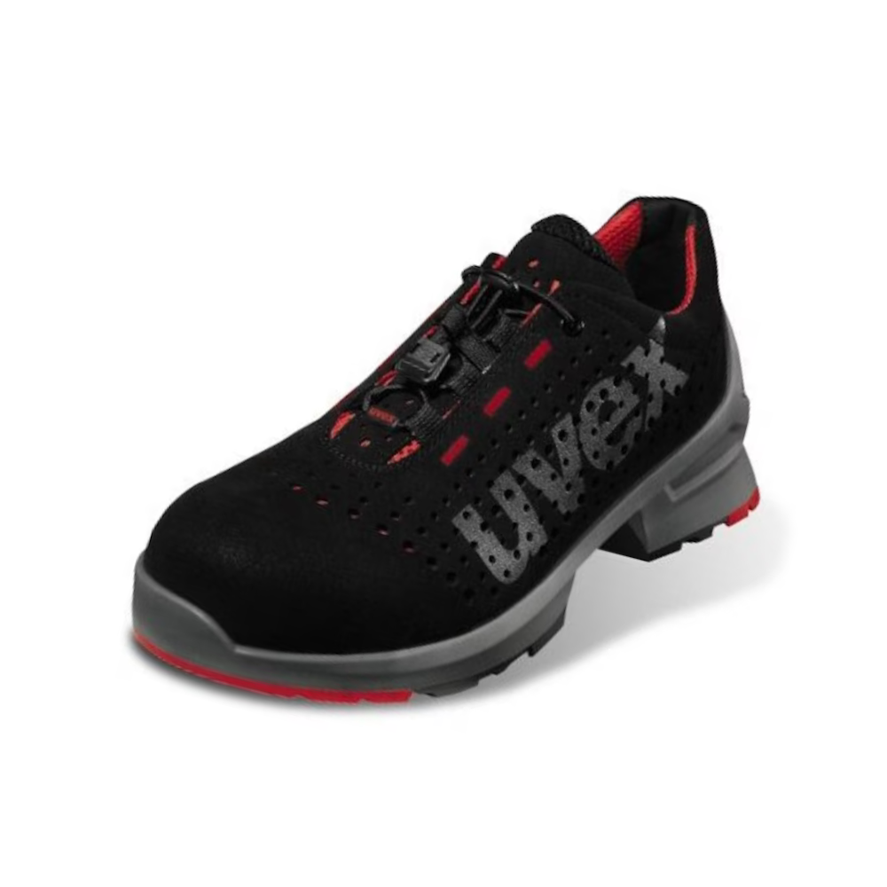UVEX 1 Halbschuhe S1 85468 schwarz rot Weite 11 Größe 43 8546843 UVEX 1 Halbschuhe S1 85468 schwarz rot Weite 11 Größe 43 8546843