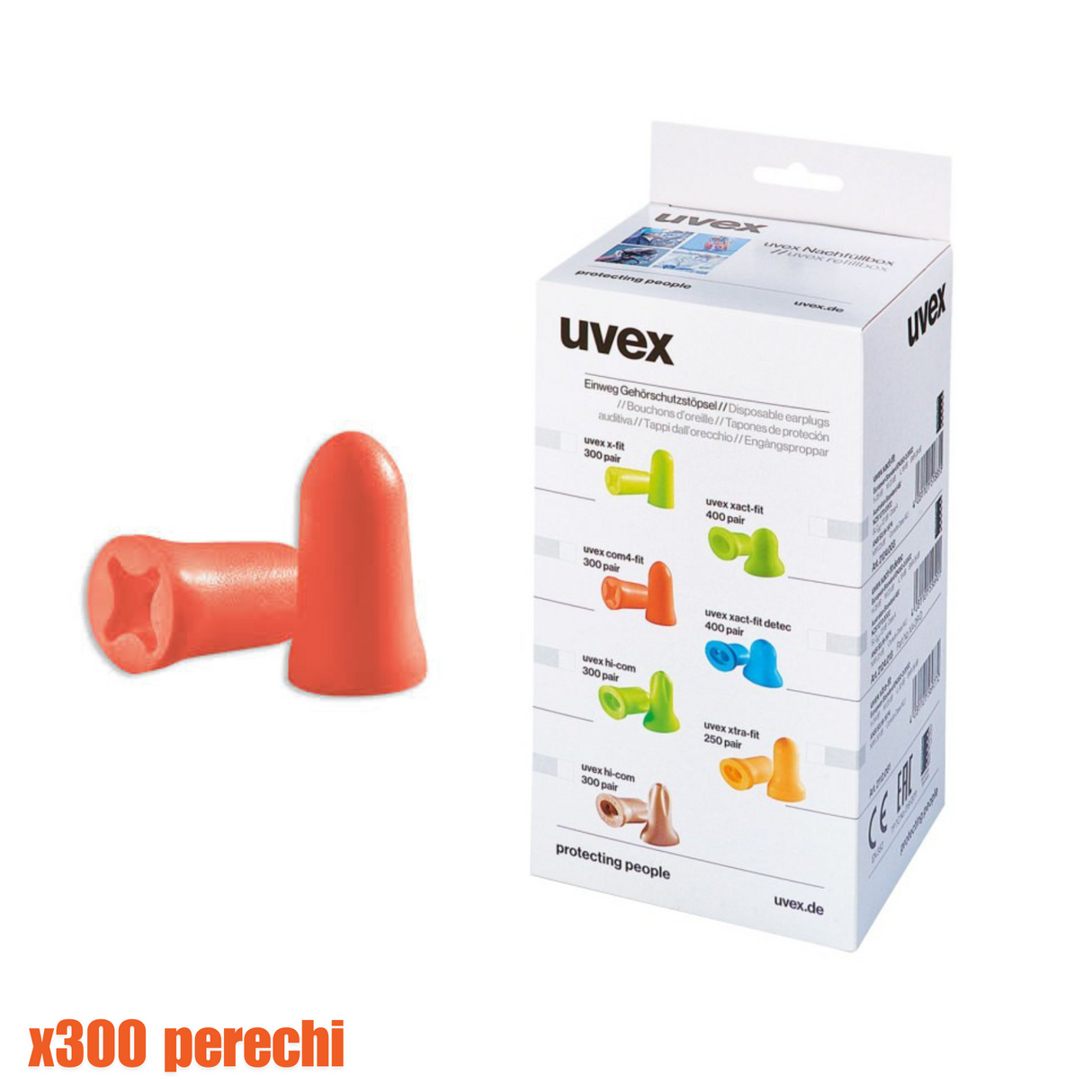 Antifoane interne UVEX Com4 Fit - Cutie 300 de perechi