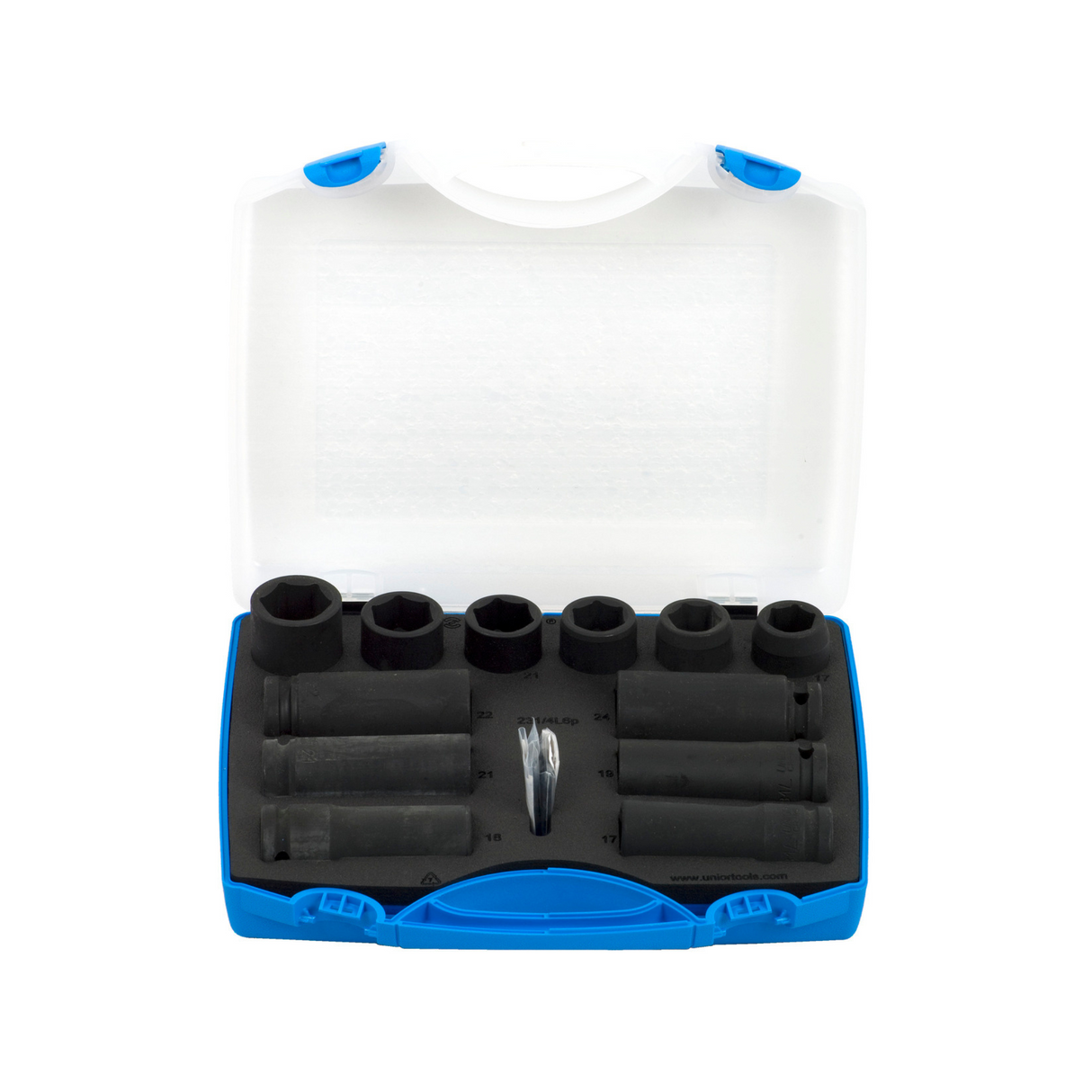 Set chei tubulare de impact 1/2" Unior - 12 piese