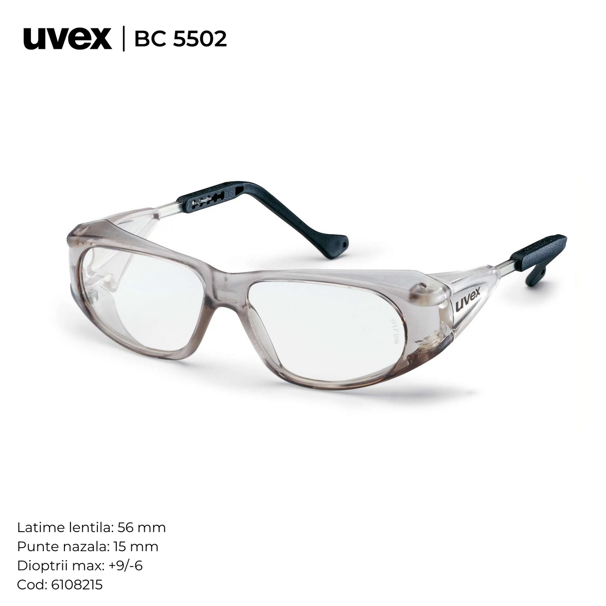 Ochelari de protectie cu dioptrii UVEX RX