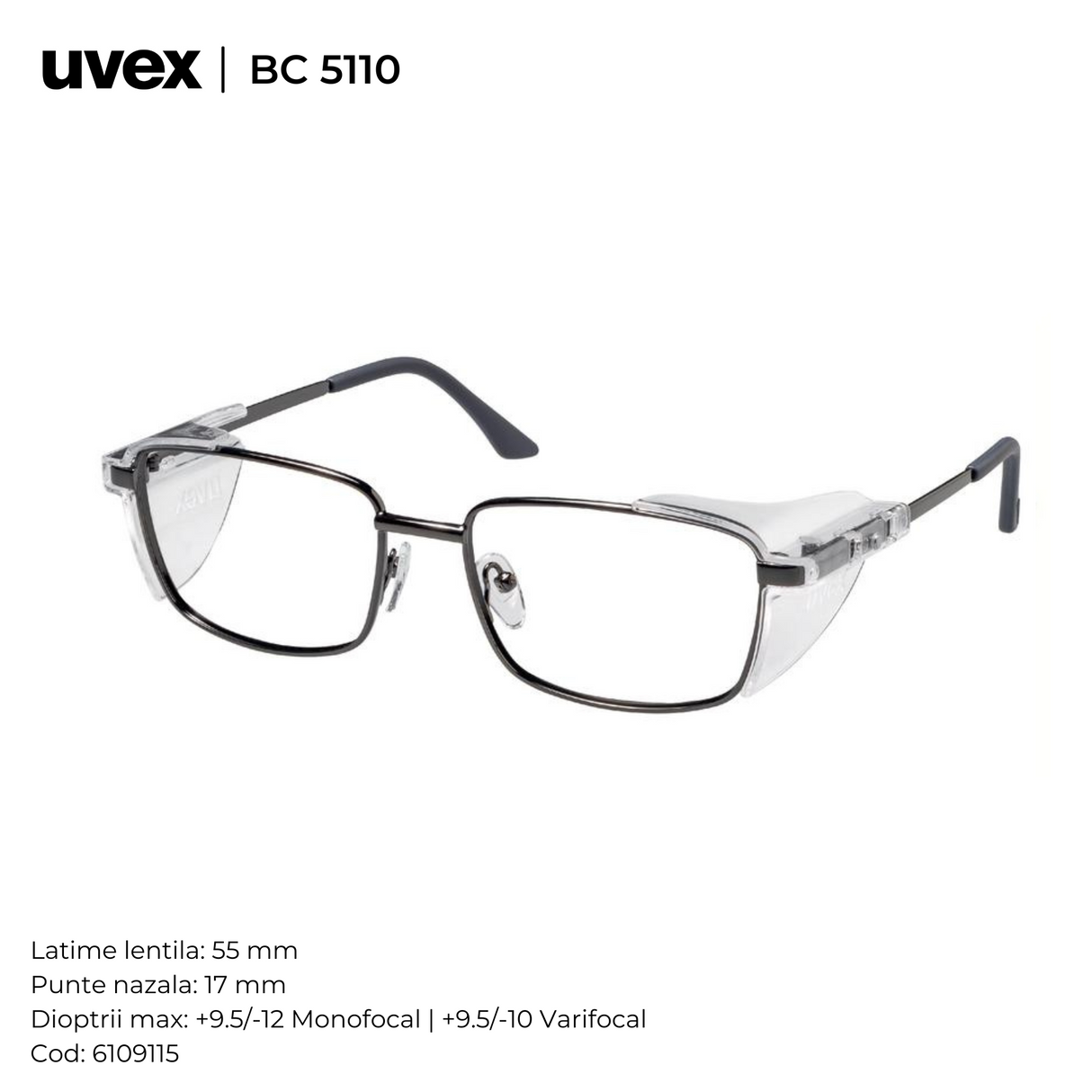 Ochelari de protectie cu dioptrii UVEX RX