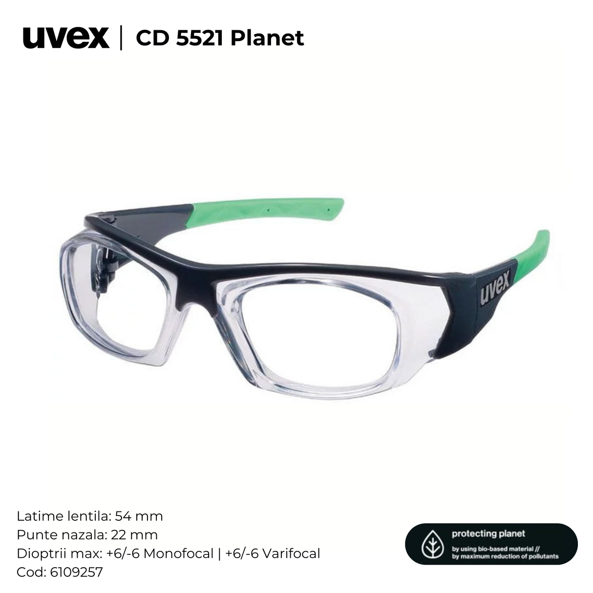 Ochelari de protectie cu dioptrii UVEX RX