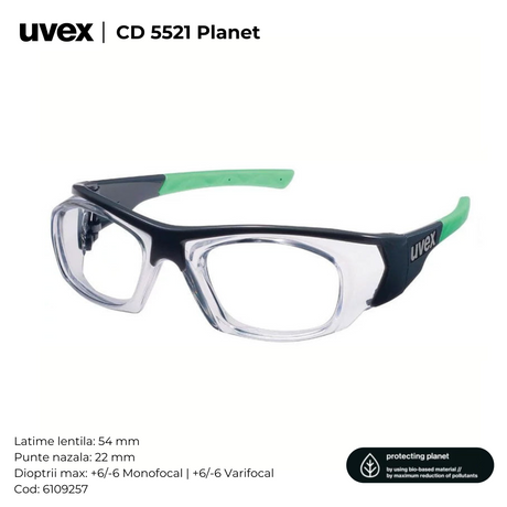 Ochelari de protectie cu dioptrii UVEX RX