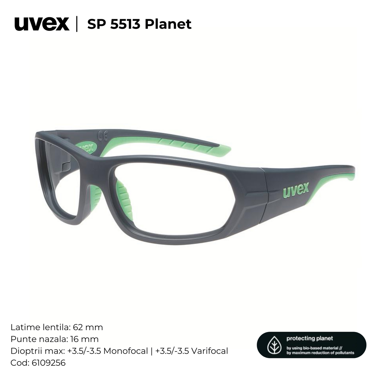 Ochelari de protectie cu dioptrii UVEX RX