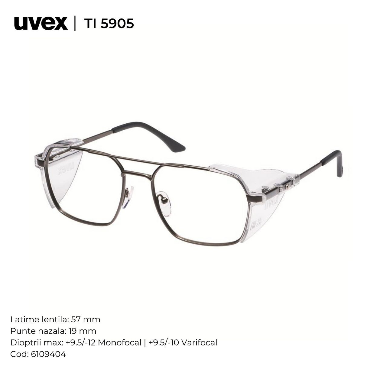 Ochelari de protectie cu dioptrii UVEX RX