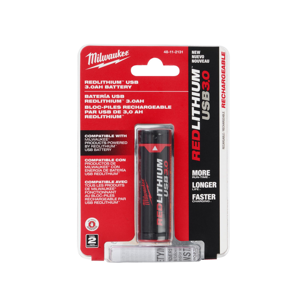 Milwaukee REDLITHIUM™ USB 3.0 Ah battery 