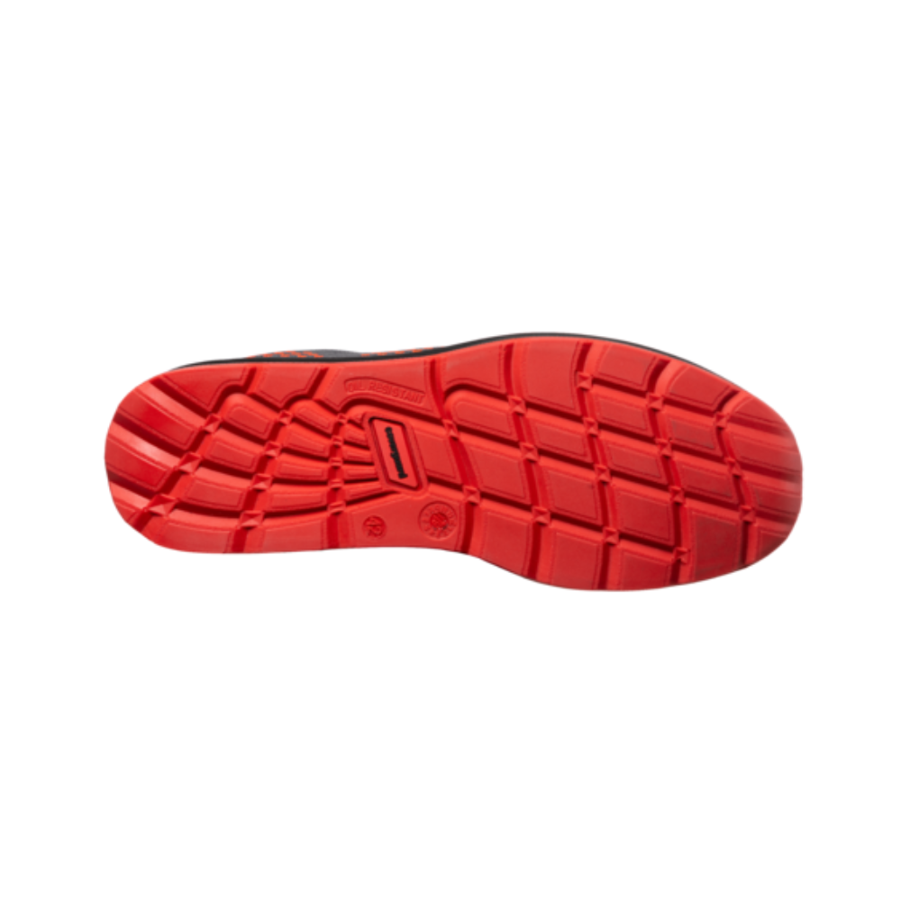 Pantofi de protectie Milerite S1P - Gri/Rosu